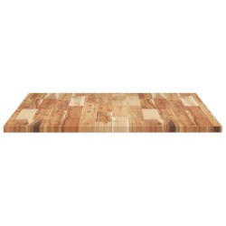 Dessus de table rectangulaire 80x70x2 cm bois massif d'acacia 