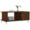 Table basse chêne marron 90x50x40 cm bois d'ingénierie 