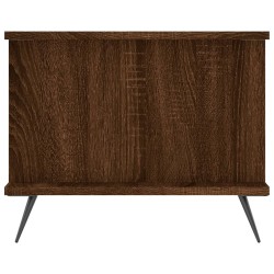 Table basse chêne marron 90x50x40 cm bois d'ingénierie 