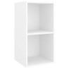 Meuble TV mural Blanc 37x37x72 cm Bois d’ingénierie 