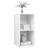 Meuble TV mural Blanc 37x37x72 cm Bois d’ingénierie 