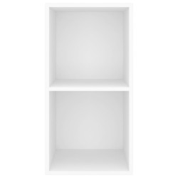 Meuble TV mural Blanc 37x37x72 cm Bois d’ingénierie 