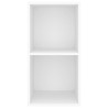 Meuble TV mural Blanc 37x37x72 cm Bois d’ingénierie 
