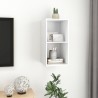 Meuble TV mural Blanc 37x37x72 cm Bois d’ingénierie 