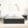 Cadre de lit sans matelas noir 135x190 cm 