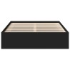 Cadre de lit sans matelas noir 135x190 cm 