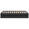 Cadre de lit sans matelas noir 135x190 cm 