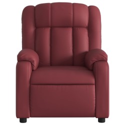 Fauteuil inclinable Rouge bordeaux Similicuir 