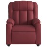 Fauteuil inclinable Rouge bordeaux Similicuir 