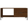 Table basse chêne marron 90x50x40 cm bois d'ingénierie 