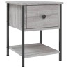 Table de chevet sonoma gris 34x35,5x45 cm bois d'ingénierie 