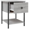 Table de chevet sonoma gris 34x35,5x45 cm bois d'ingénierie 