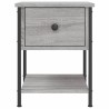 Table de chevet sonoma gris 34x35,5x45 cm bois d'ingénierie 