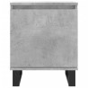Table de chevet gris béton 40x30x50 cm bois d'ingénierie 