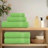 Serviettes d'invité 2pcs vert pomme 30x50cm 360 g/m² 100% coton 