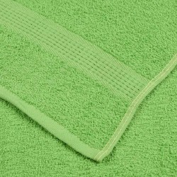 Serviettes d'invité 2pcs vert pomme 30x50cm 360 g/m² 100% coton 
