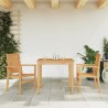 Chaises de jardin empilables lot de 2 56,5x57,5x91 cm bois teck 