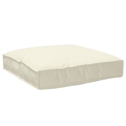Ensemble de coussins de palette en 2 pièces crème en tissu Oxford 