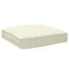 Ensemble de coussins de palette en 2 pièces crème en tissu Oxford 