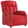 Fauteuil inclinable électrique Rouge Similicuir 