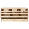 Pondoir 3 compartiments 72x33x38 cm bois de pin massif 