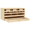 Pondoir 3 compartiments 72x33x38 cm bois de pin massif 
