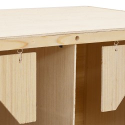Pondoir 3 compartiments 72x33x38 cm bois de pin massif 