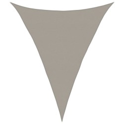 Voile d'ombrage 160 g/m² triangulaire gris clair 5x7x7 m PEHD 