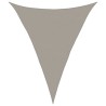 Voile d'ombrage 160 g/m² triangulaire gris clair 5x7x7 m PEHD 