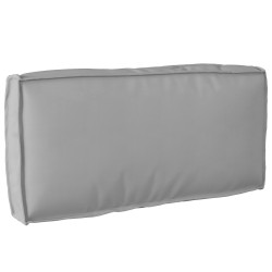 Set de coussins de palette 2 pièces gris en tissu Oxford 