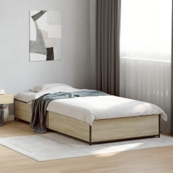 Cadre de lit sans matelas chêne sonoma 100x200 cm 