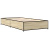 Cadre de lit sans matelas chêne sonoma 100x200 cm 
