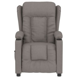 Fauteuil inclinable électrique Taupe Tissu 