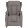 Fauteuil inclinable électrique Taupe Tissu 