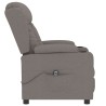 Fauteuil inclinable électrique Taupe Tissu 