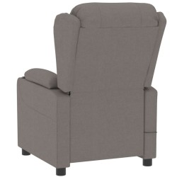 Fauteuil inclinable électrique Taupe Tissu 