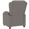 Fauteuil inclinable électrique Taupe Tissu 