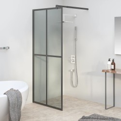 Écran de douche 90x195 cm Verre trempé foncé 