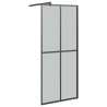 Écran de douche 90x195 cm Verre trempé foncé 