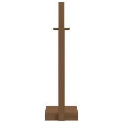 Porte-bûches Marron miel 33,5x30x110 cm Bois massif de pin 
