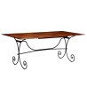 Table de salle à manger Bois avec finition miel 200x100x76 cm 