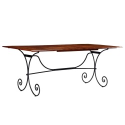 Table de salle à manger Bois avec finition miel 200x100x76 cm 