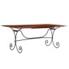 Table de salle à manger Bois avec finition miel 200x100x76 cm 