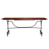 Table de salle à manger Bois avec finition miel 200x100x76 cm 