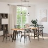 Pieds de table console en U, 2 pièces, acier naturel, 38 x (72-73) cm 