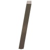 Pieds de table console en U, 2 pièces, acier naturel, 38 x (72-73) cm 