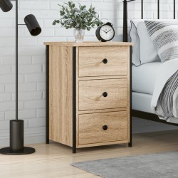 Table de chevet chêne sonoma 40x36x60 cm bois d'ingénierie 