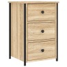 Table de chevet chêne sonoma 40x36x60 cm bois d'ingénierie 