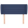 Tête de lit avec oreilles Bleu 93x23x78/88 cm Tissu 