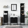 Ensemble d’armoires salle de bain 4 pcs noir bois d'ingénierie 